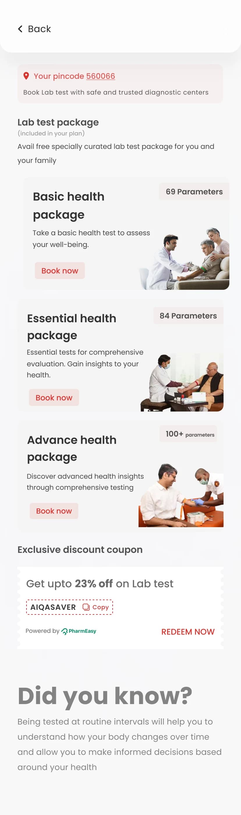 Lab Test Packages