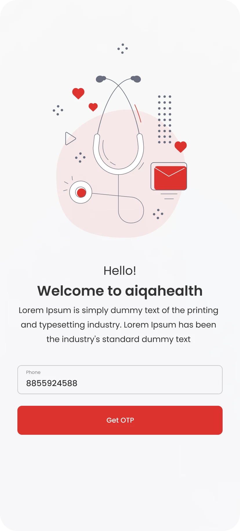 Aiqahealth login screen