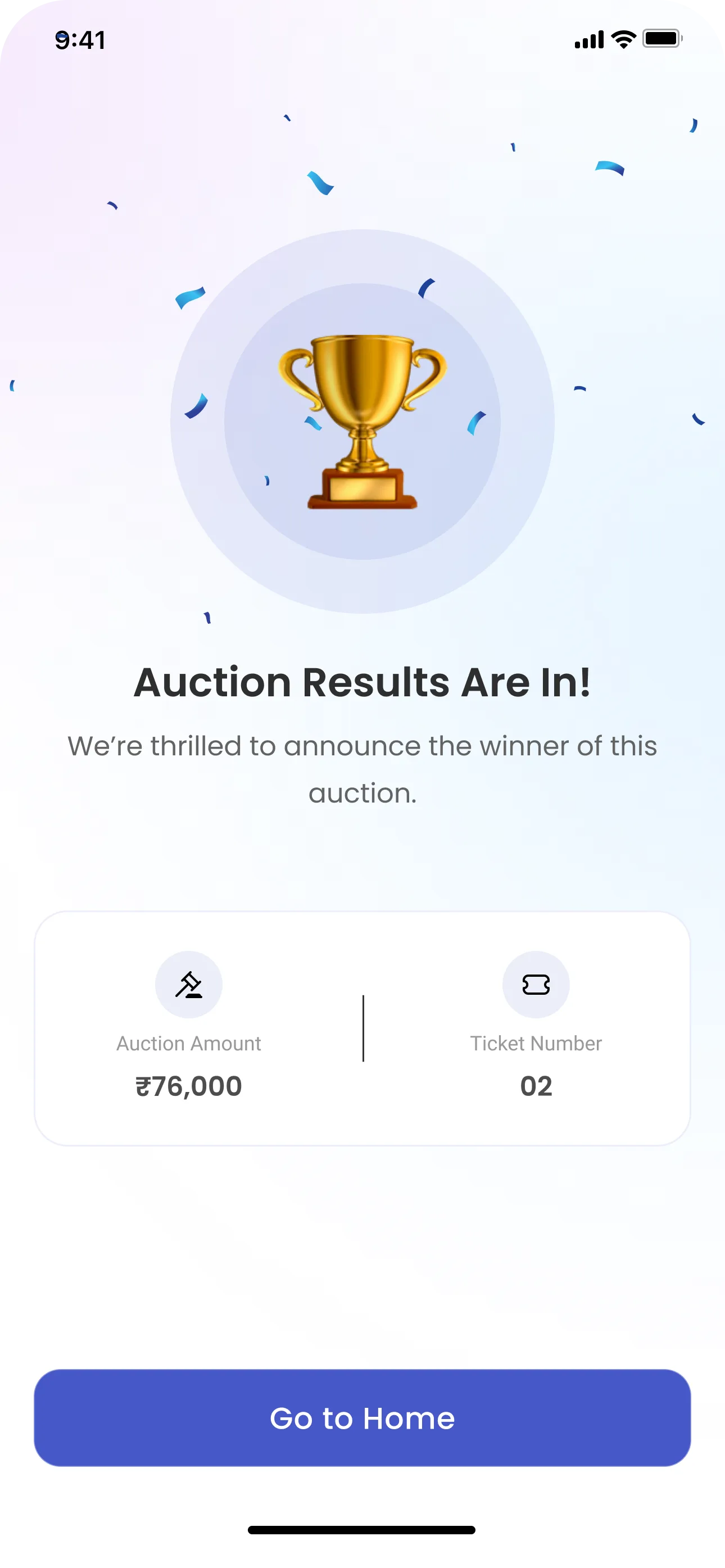 Chitsy auction winner screen