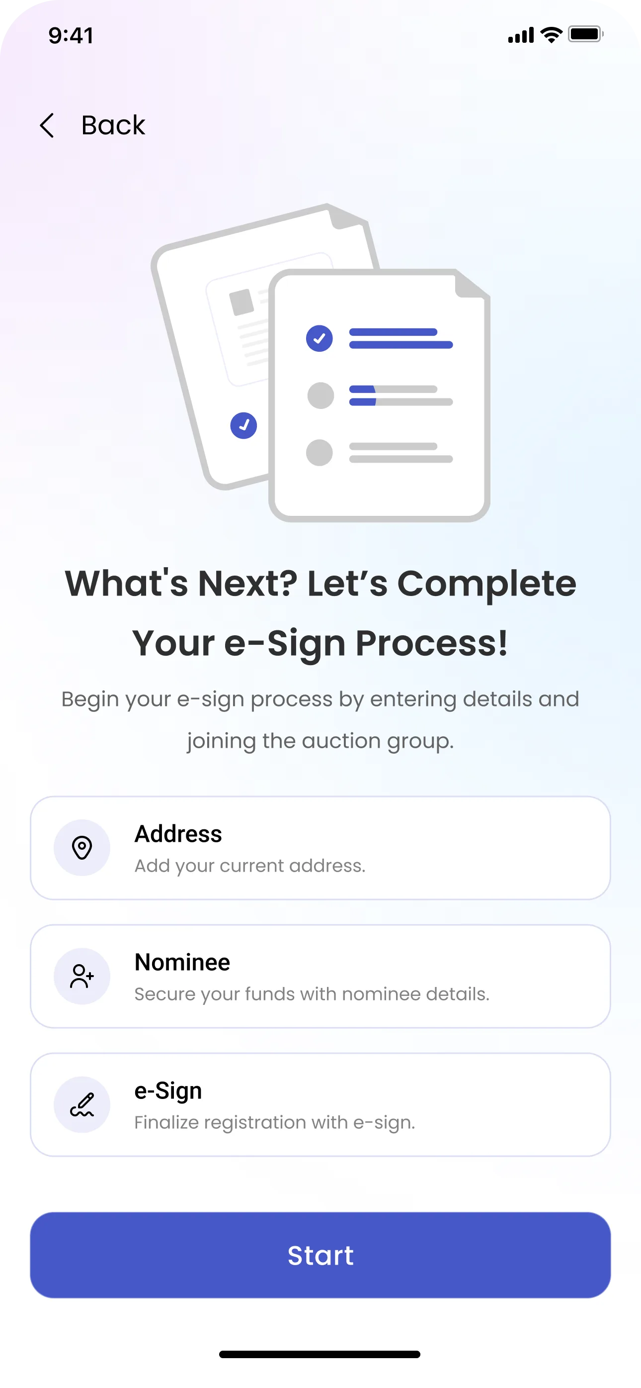 e-Sign Process