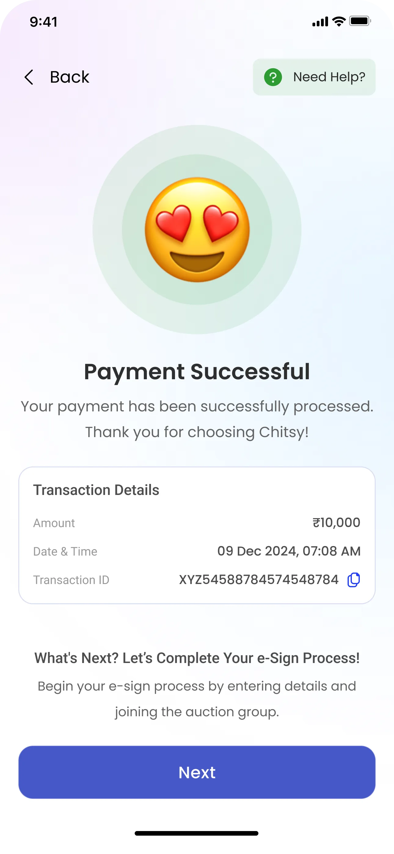 Payment Successful