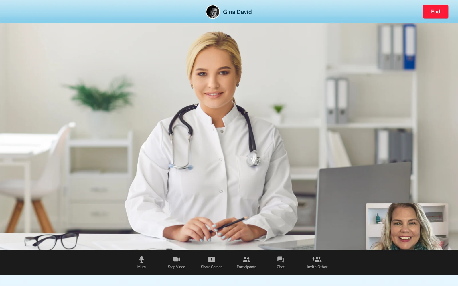 Resilient Thoughts client sign-in screen with calm split layout